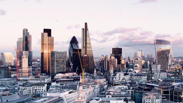 Big city and high-rise buildings