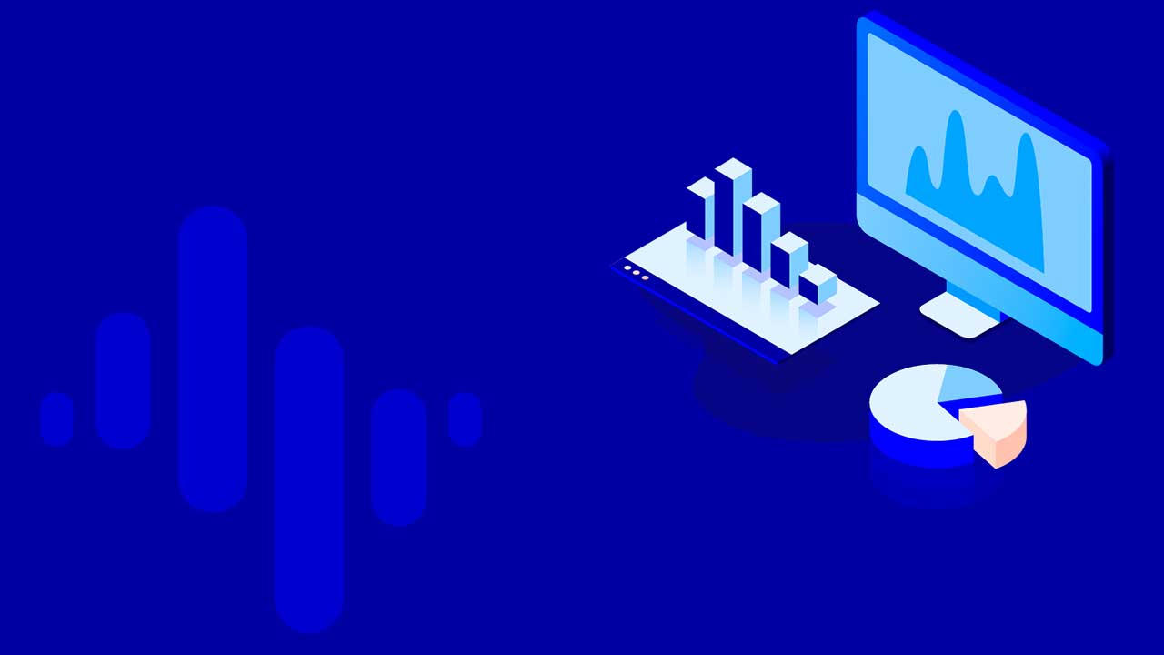 A computer and two graphs