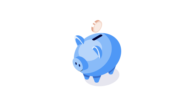 Savings Piggybank icon - 640x360