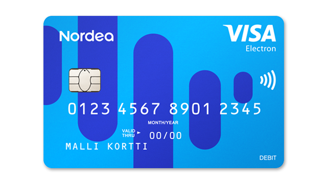 Kuva Nordea Electron -kortista