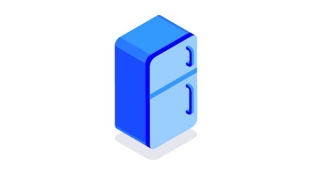 Home appliance icon (fridge) - 640x360