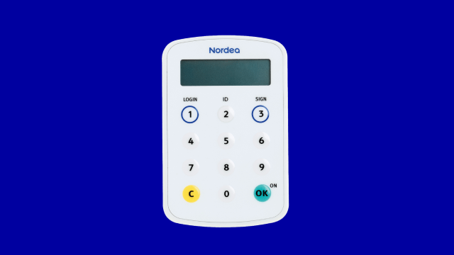 Code calculator blue background - small