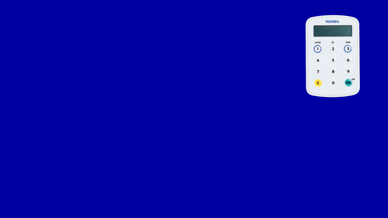 Code calculator Nordea