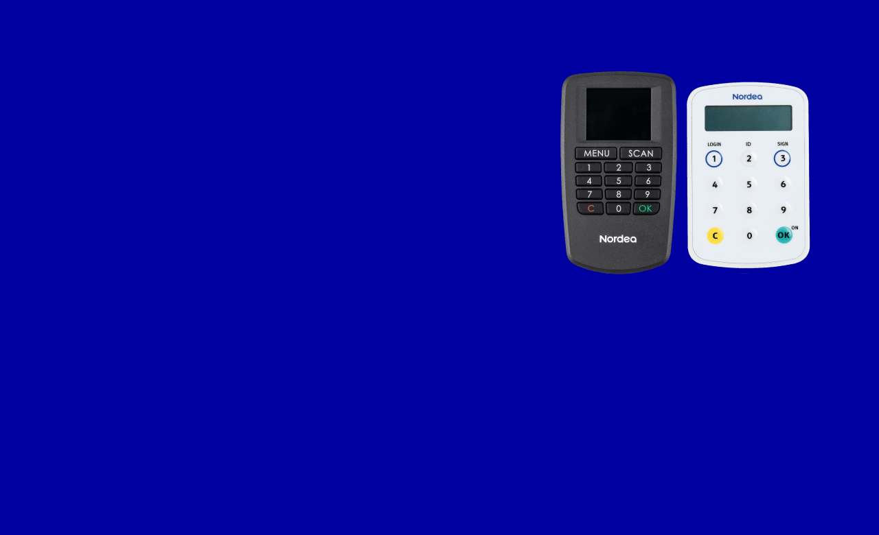 Nordea ID device and code calculator Nordea