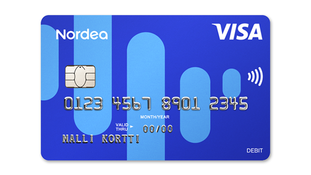 Kuva Nordea Debit -kortista