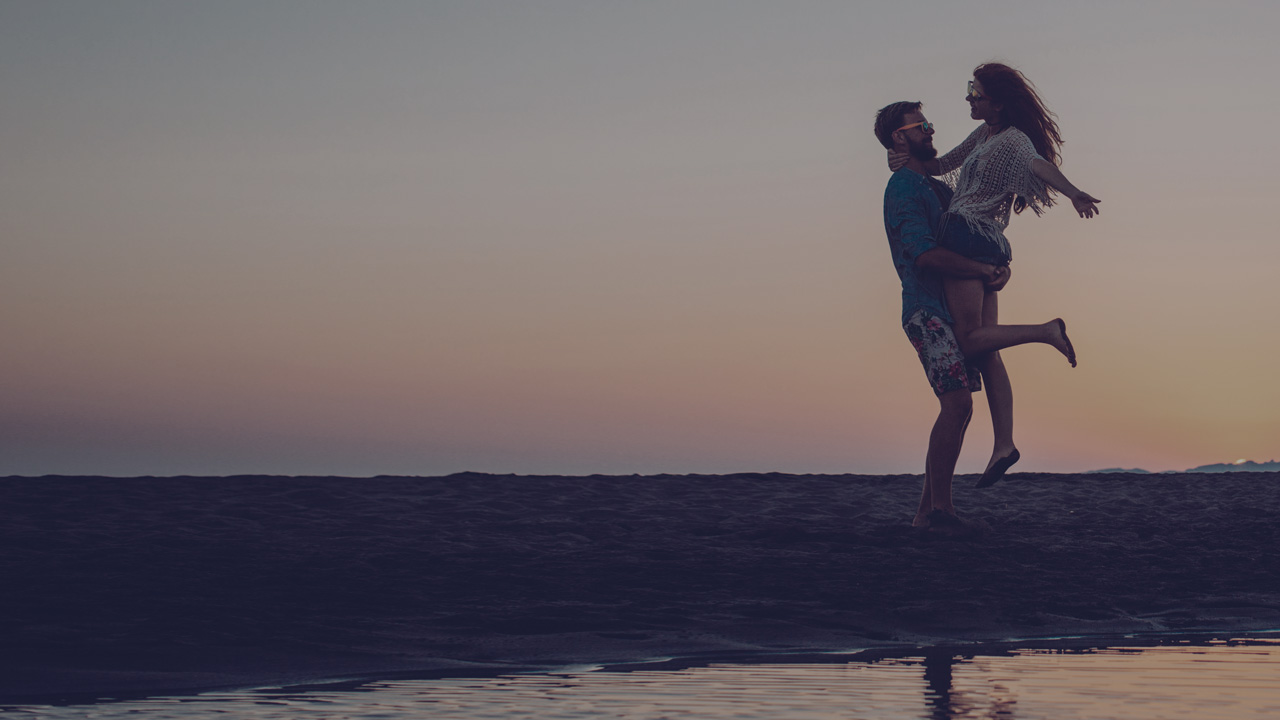 couple on beach
