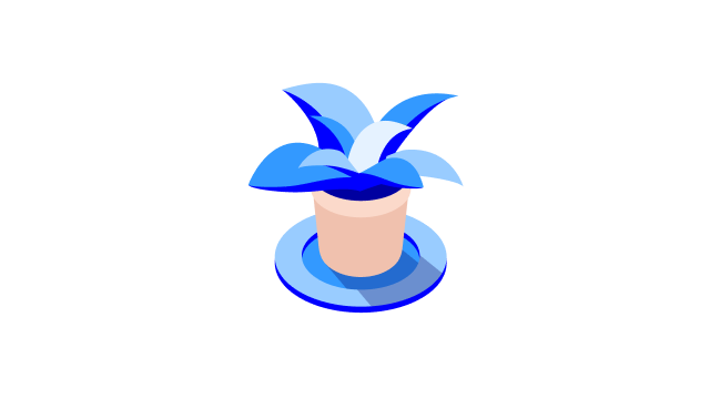 Potted plant icon - 640x360