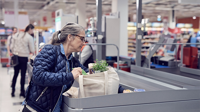 Senior woman shopping groceries_small